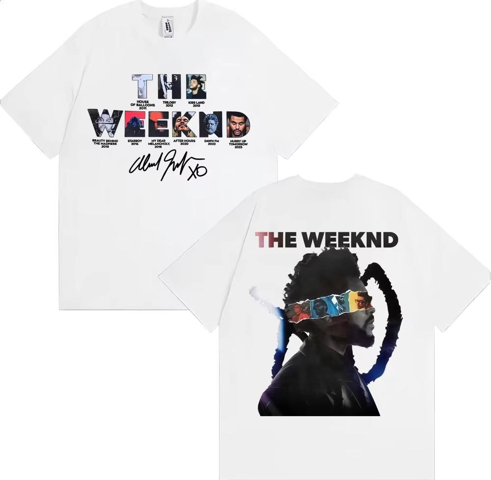 2026  The Weeknd After Hours Til Dawn European Tour 2026 Tshirts Mens Clothing Fashion Hip Hop Style T Shirt Cotton Tshirt