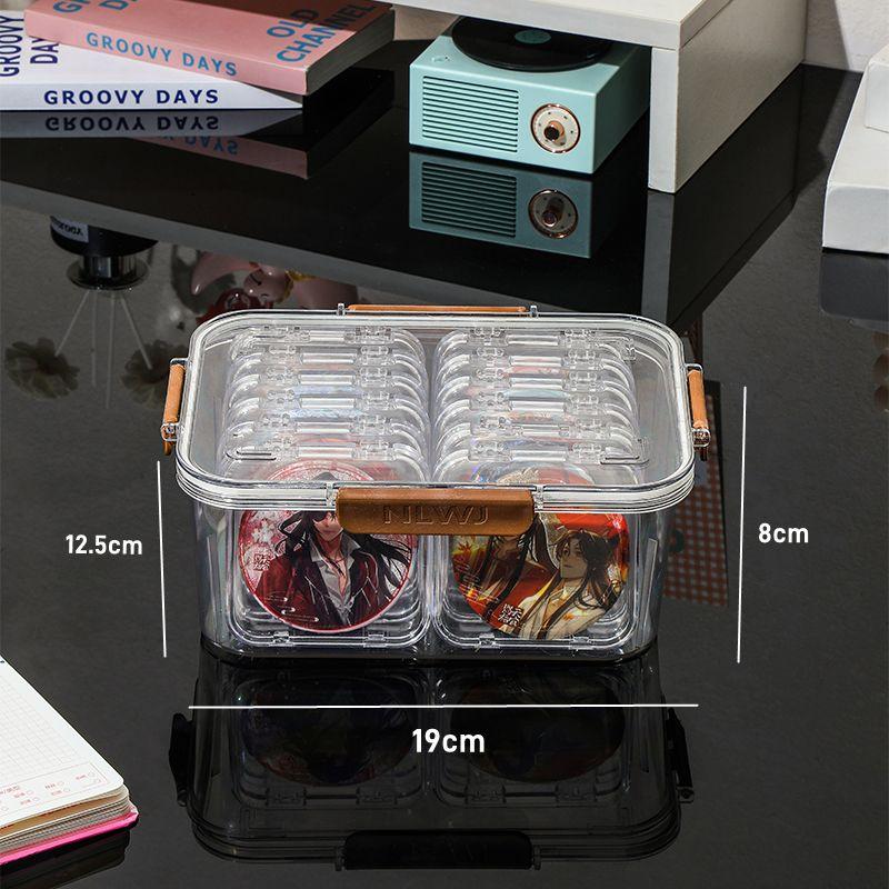 Sharing of Badge Boxes: High-aesthetic Storage Boxes for Collectible Badges, Transparent Dust-proof Badge Storage and Display Cases