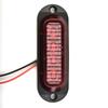 2pcs LED Side Marker Lights Red DC 12V-24V ABS+PC Low Power Consumption, Fully Waterproof, Shockproof Car Side Marker Lights