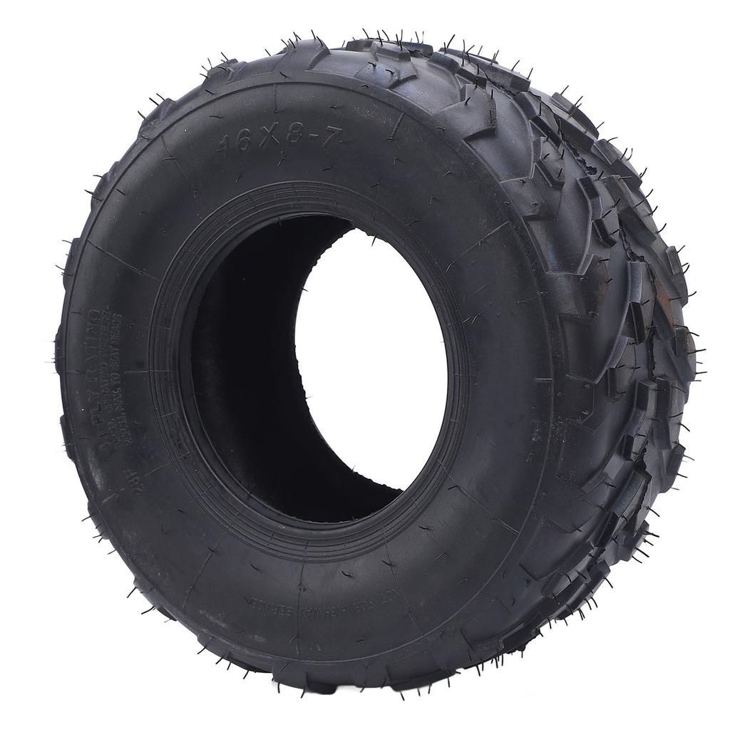 16x8 7 ATV Tire 7 Inch Rubber Anti Slip Enhanced Grip Puncture Resistant Replacement Tire for Quad Off Road Go Kart