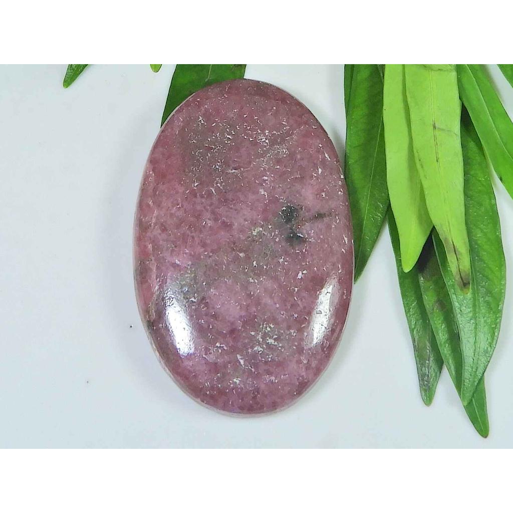 30X47X05MM Natural Red Rhodonite Quartz Oval Cabochon Loose Gemstone SK-3762