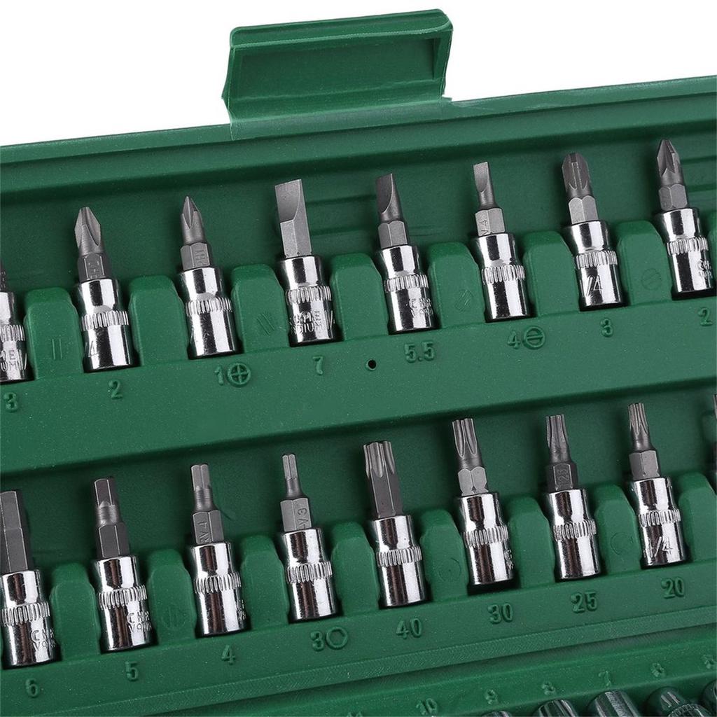Cheap Ratchet With Push 46pcs/set Ratchet Torque Wrench Kit 1/4 Inch