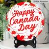 2D Flat Aluminum Canada Day Themed Wall Hangings Are Available in Various Sizes. The Red Maple Leaf Pattern Makes Them A Perfect Choice for Home