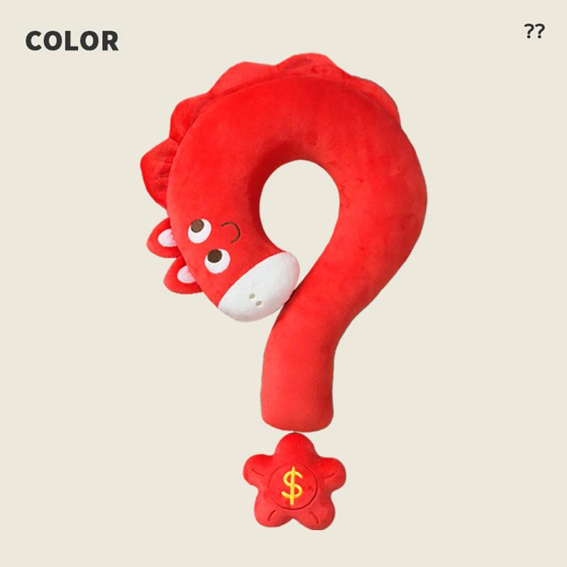 

Красная плюшевая подушка для шеи Mashang Youqianhua с логотипом Подарок к празднованию Китайского Нового года для корпоративного мероприятия StyleA