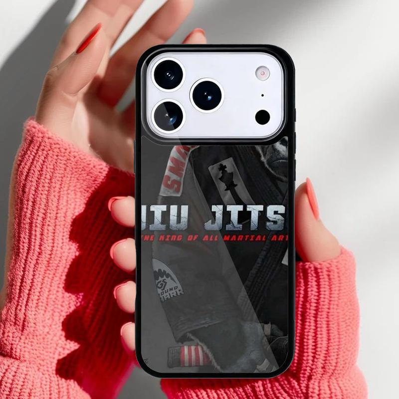 BJJ Brazilian Jiu Jitsu Bumper Phone Case for iPhone 17 16 15 14 13 Pro Max Back Cover for 12 11 Pro Coque