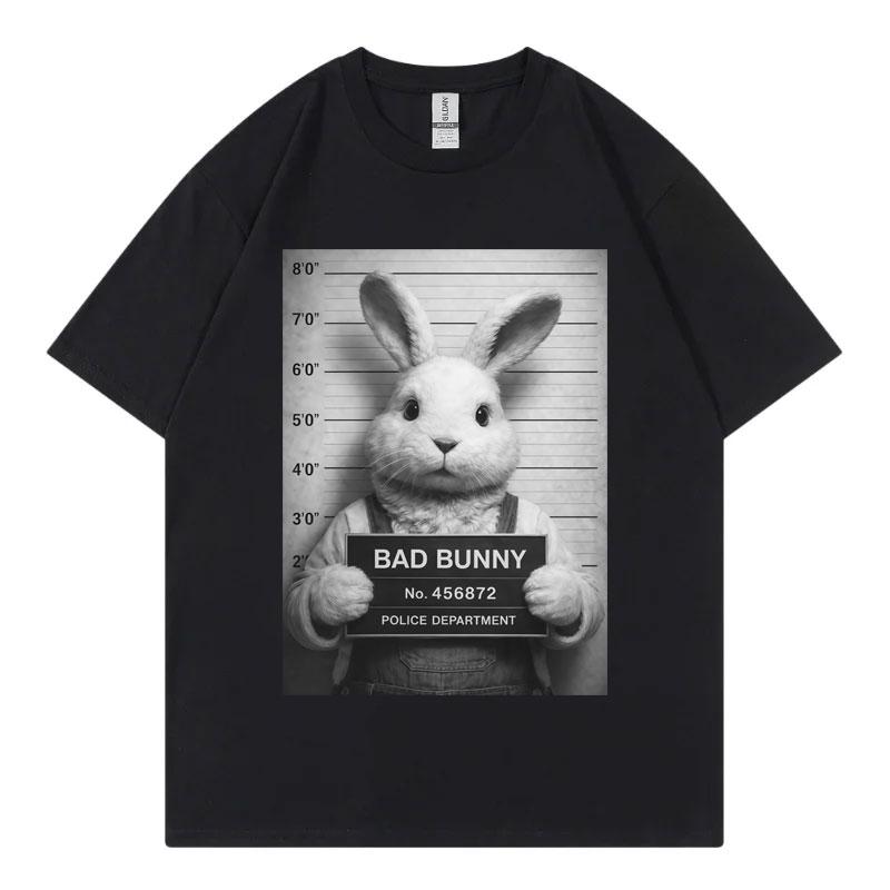 Rapper Bad Bunny Fuuny Meme Graphic T Shirts Men Women Fashion Vintage Short Sleeve Tshirt Summer Casual Loose Cotton Tshirts