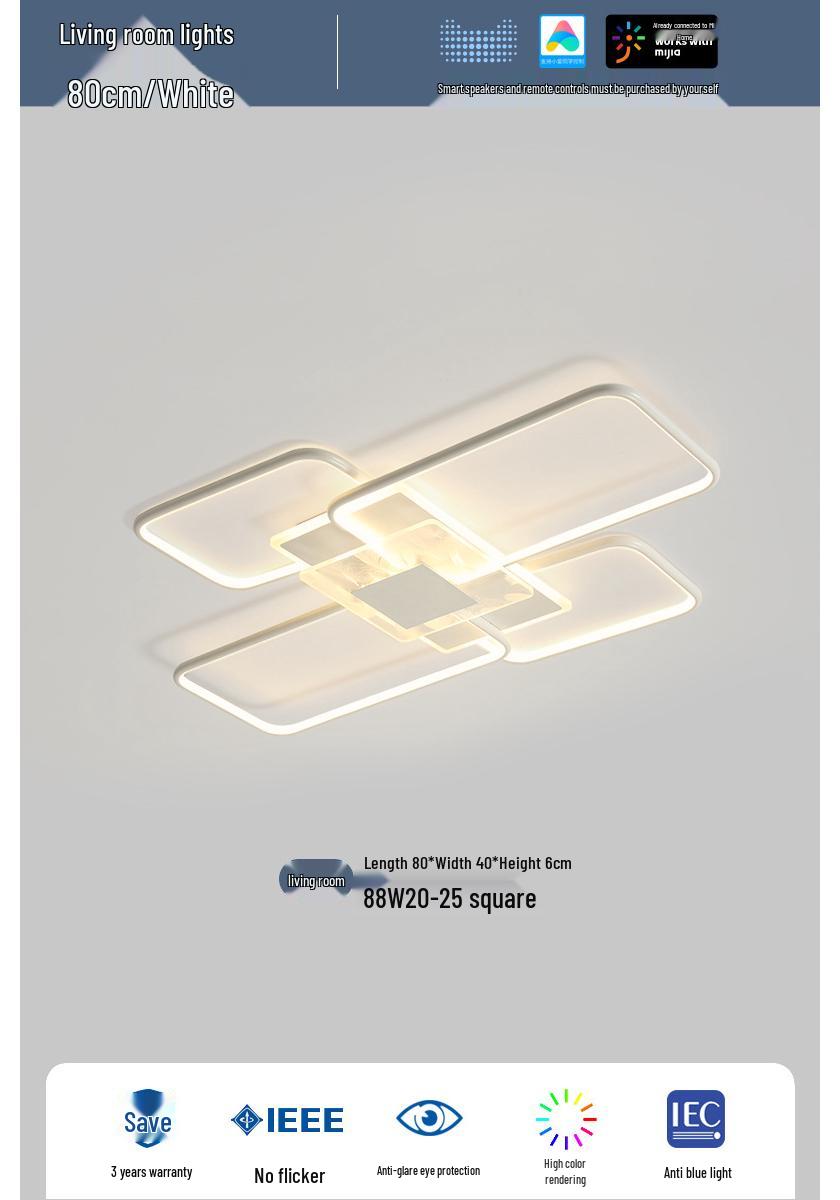 Modern Minimalist Ceiling Light: Smart Mijia Living Room Package