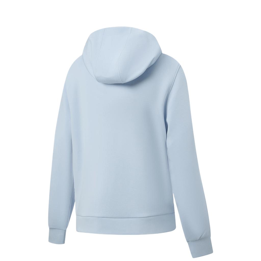Li-Ning Fitness Series Zipper Solid Color Hooded Sweatshirt Women Sweatshirt AWDW502-6