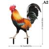 Garden Rooster Statue Chicken Sculpture For Yard Decor Weatherproof Hen Figurine For Patio Backyard Home Outdoor Decoration