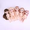 1Set Lovely 16CM 1/8 Nude Doll Girl Toy Kids Gift 3D Simulation Eyes 13 Joint Multi Expression Little Dollhouse