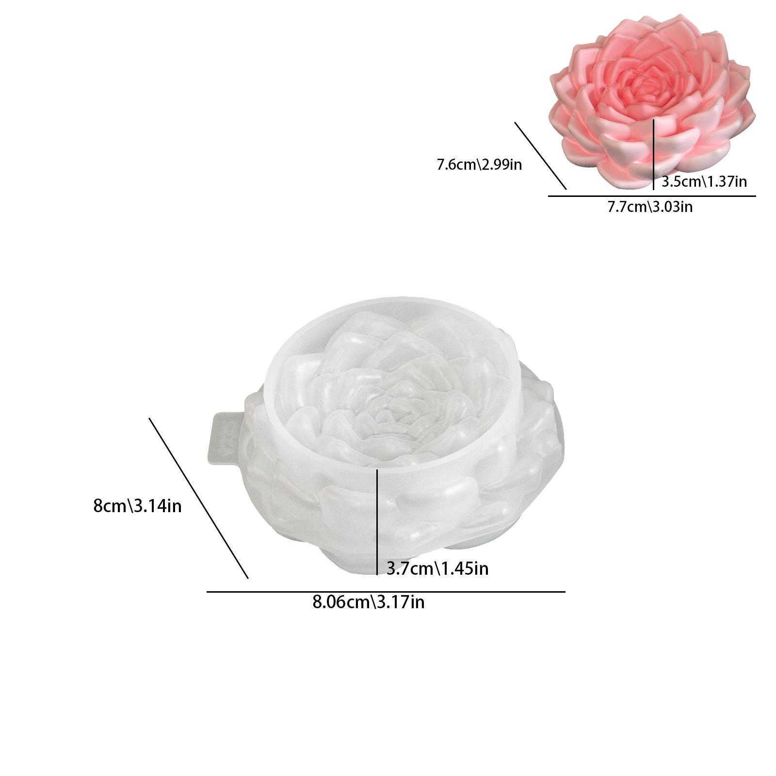 Candle Cup Mold Flexible Flower Mold Decorative Mold Silicone For Gift Making Diy Crafts Candle Making