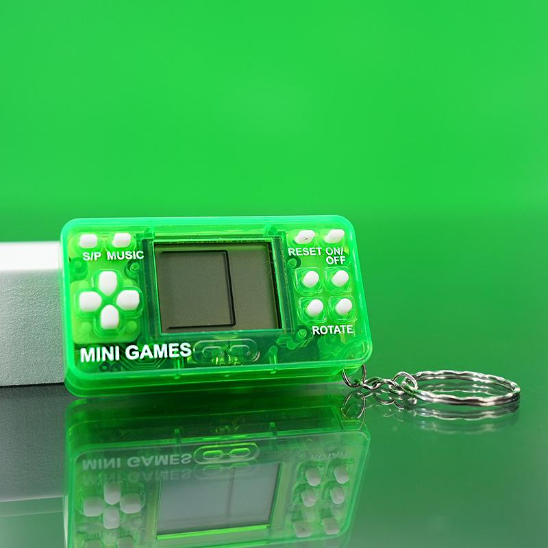 Mini Tetris Classic Handheld Game Console Keychain Toy