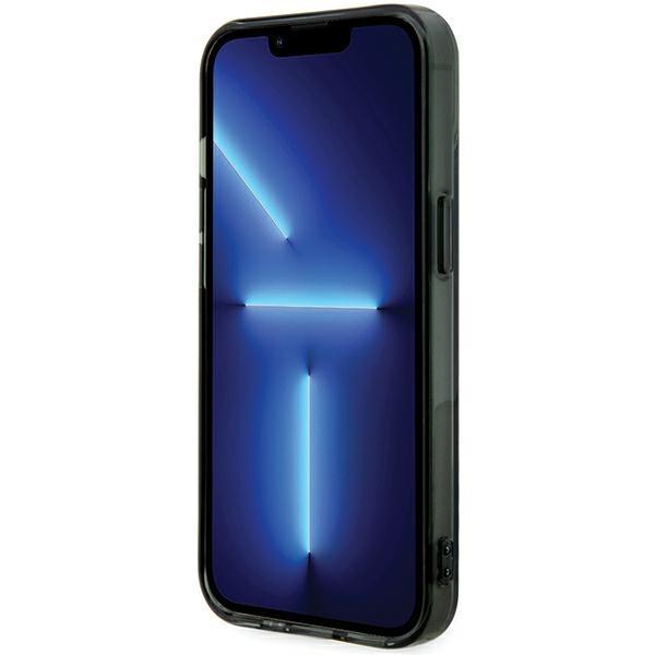 BMW Bmhmp15Shcrs Iphone 15 / 14 / 13 6.1 Przezroczysty/Transparentny Twardy Futerał Srebrny Pierścień Magsafe