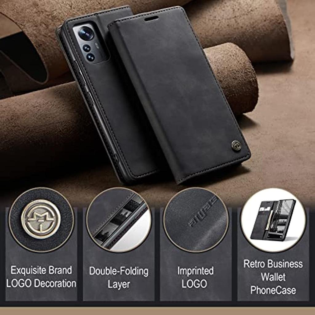 Portofel din piele Tip Flip Folio Carcasă Telefon Pentru Xiaomi 12 Lite Suport Carduri Numerar Închidere Magnetică pentru Mi 12T Pro 12 12X 12S Husă Cover