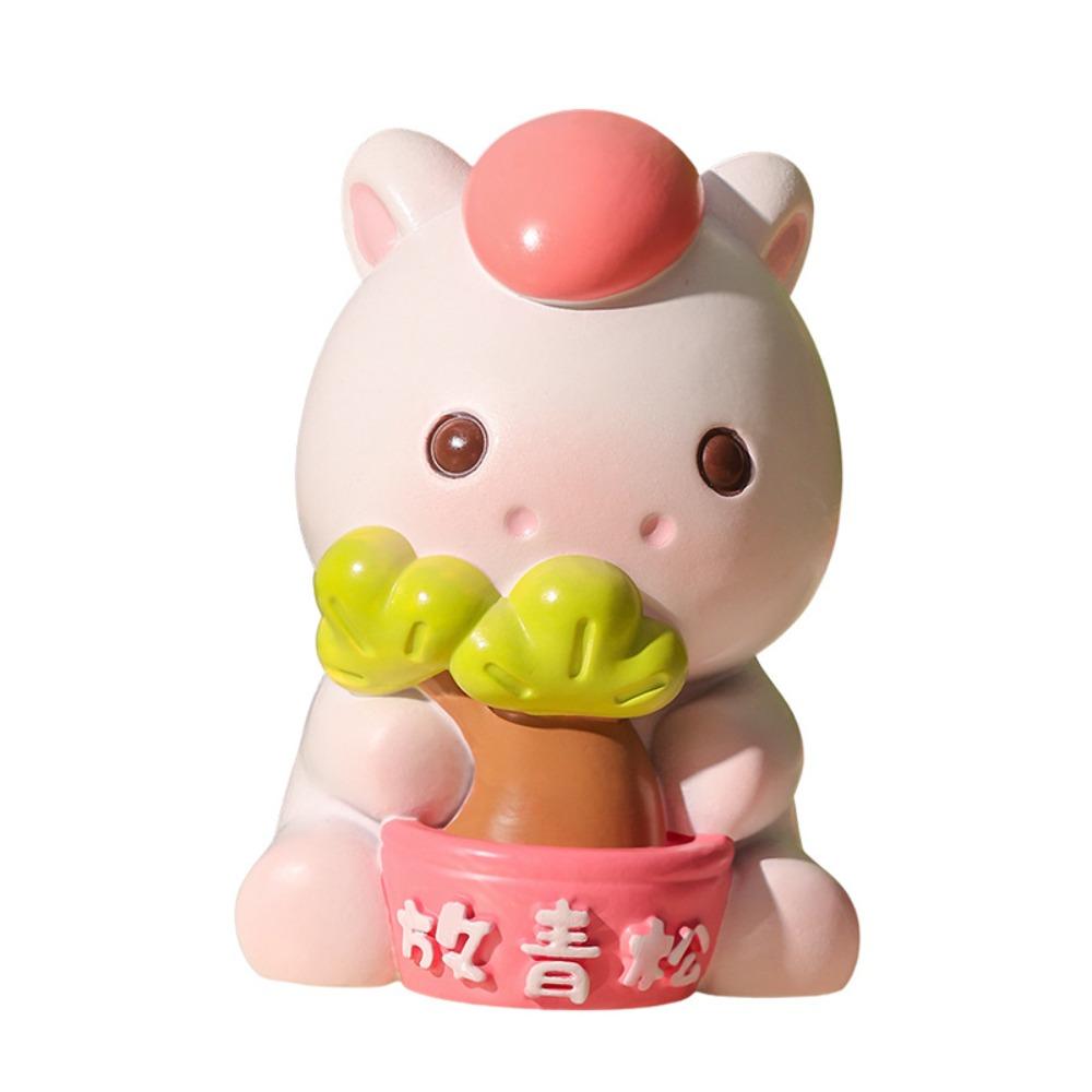 Fortune Zodiac Horse Figurines Cute Horse Figures Ornament Spring Festival