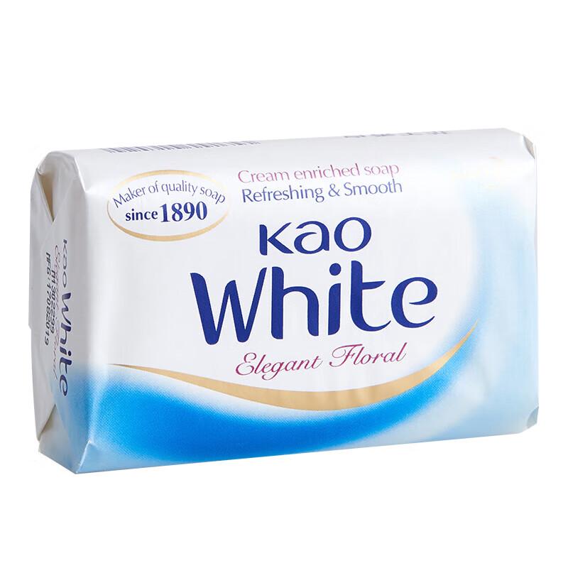 Kao White Milk Elegant Floral Scent Bath Soap, 3 x 130g