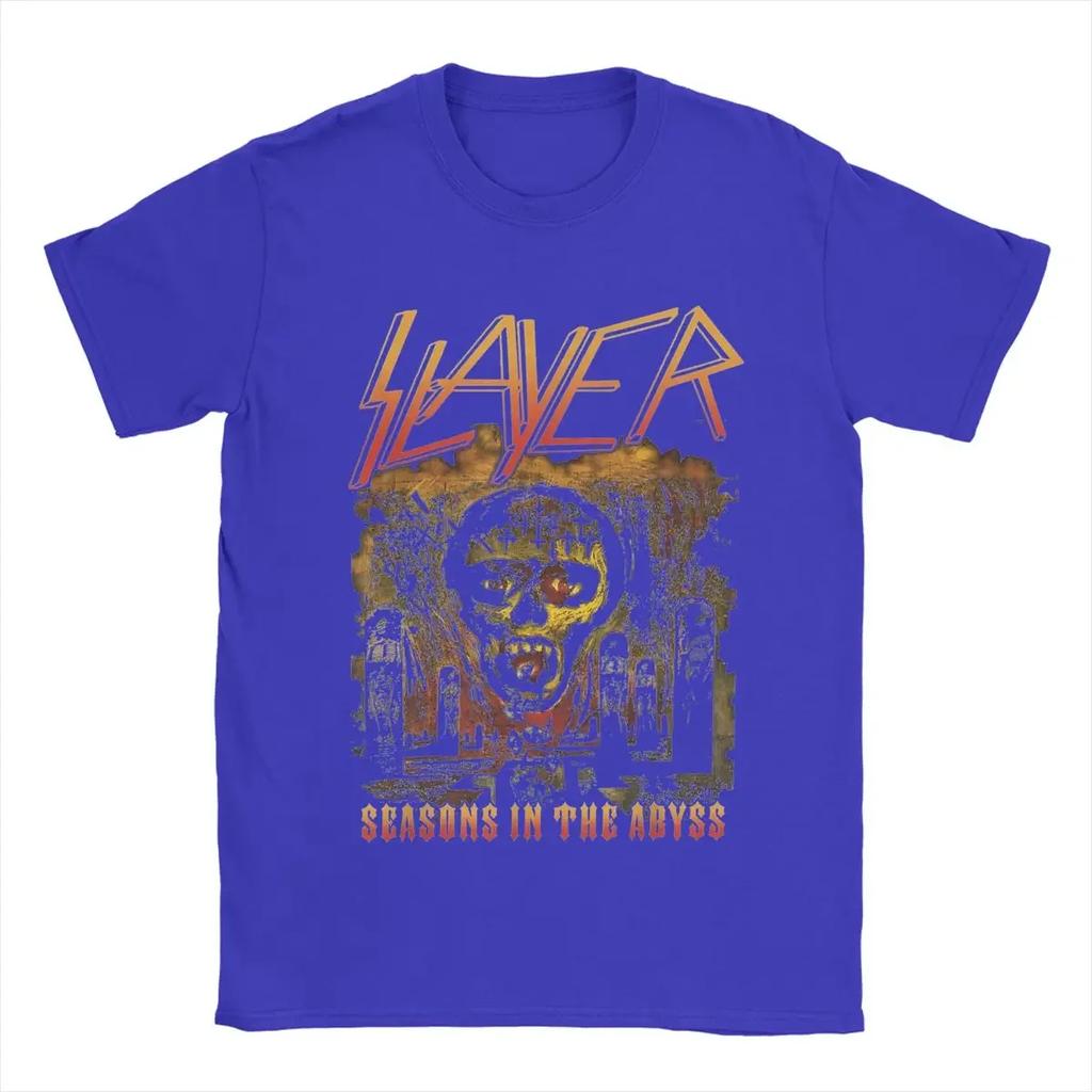 Slayer Orange Season In The Abyss T-Shirts Leisure Pure Cotton Tees Round Neck Short Sleeve T Shirt 4XL 5XL Tops