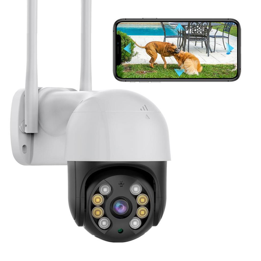 ICSEE 1080P HD WiFi PTZ Utendørskamera med Mobil Fjernovervåking