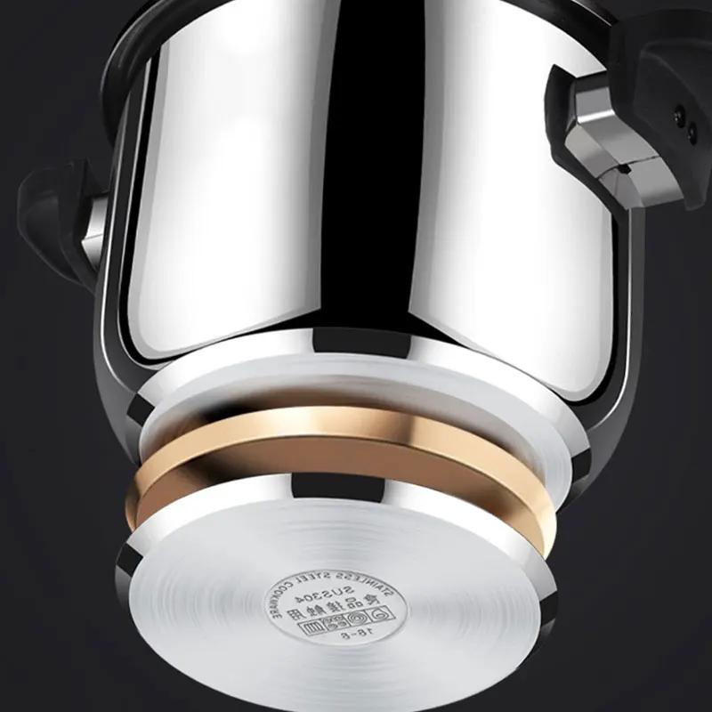 4L/6L Pressure Cooker Stainless Steel Explosion-proof Pressure Pot Cooking Pressure Cooker Easy Use Induction Kitchen Cookware