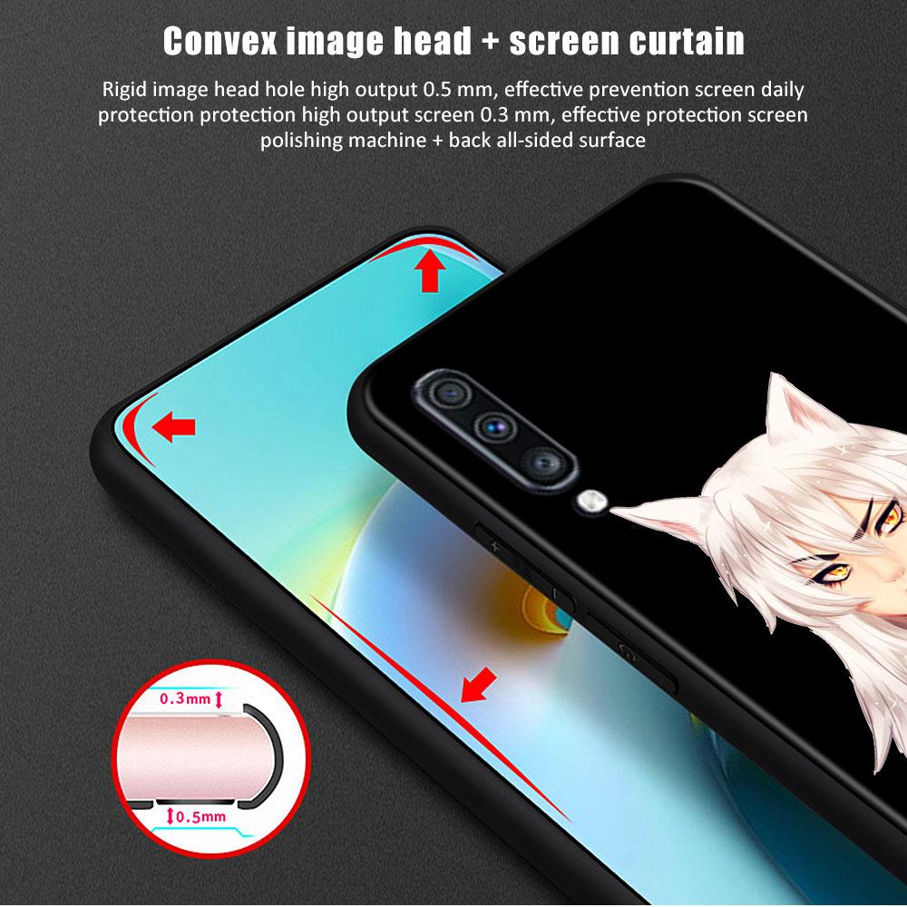Anime drăguț Inuyasha armura moale pentru Samsung A40 A50 A70 A20s M30s A20e M31 A10 A30 A10e M12 M23 M31s M62 A10s M22 M51 Funda