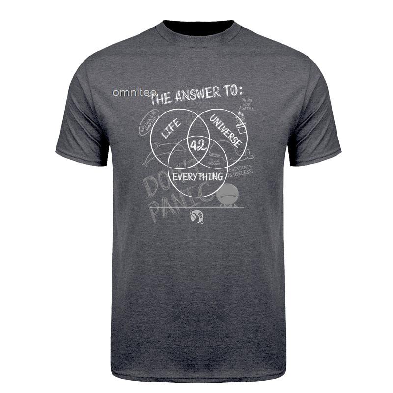 42 Answer To Life The Universe and Everything Dont Panic TShirt The Hitchhikers Guide To the Galaxy T Shirt HJ127
