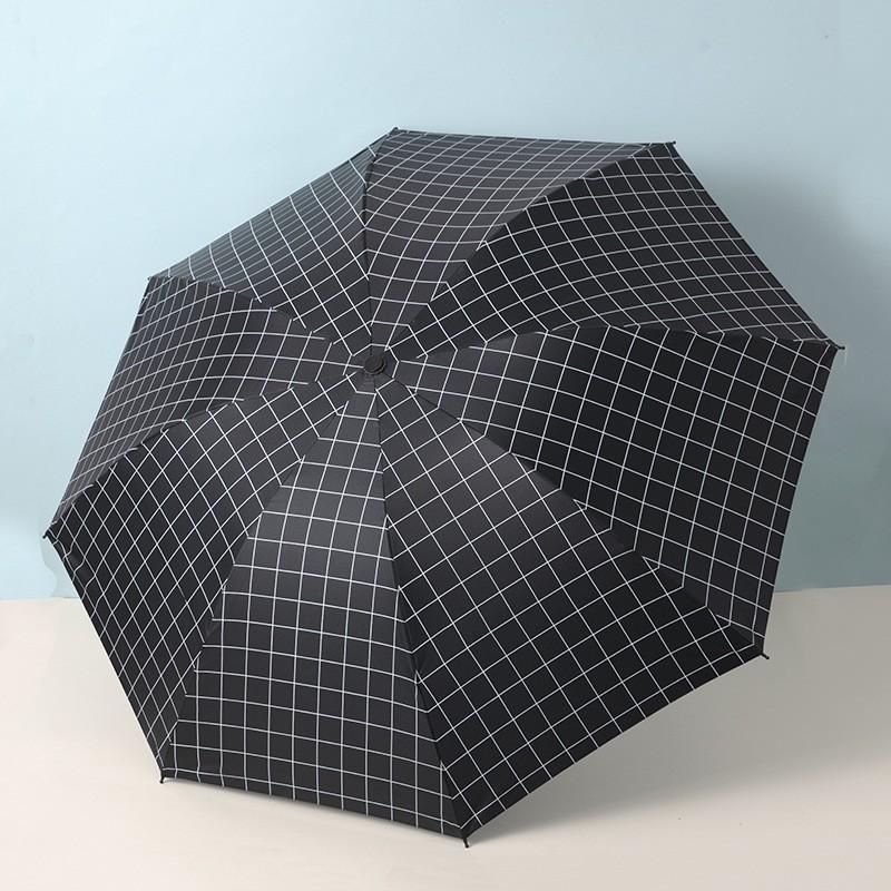 Automatic Manual Folding Umbrella Sun Rain Protection UPF50 Black Coating Cartoon Design 8-Rib Lightweight Adult