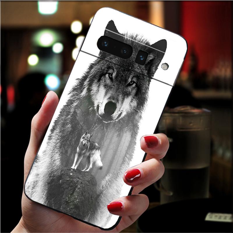 Handyhülle für Google Pixel 7 Pro 7 6A 6 Pro 5A 4A 3A Pixel 4 XL Pixel 5 6 4 3 XL 3A XL 2 XL Classic Cool Wolf Case Funda