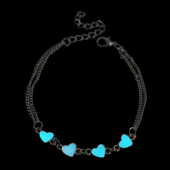 Creative Glow In The Dark Luminous Bracelet Star Love Heart Flower Bangle Jewelry