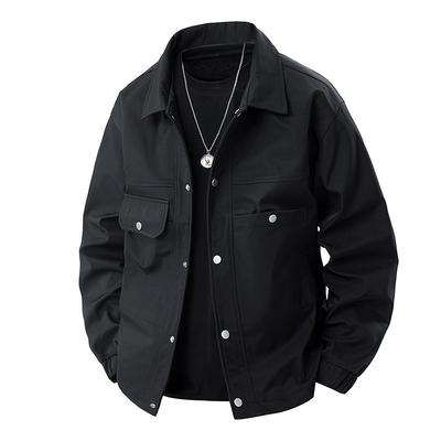 Spring New Flight Suits for Men's Couples Versatile Solid Color Baseball Suit Jacket Loose Casual Jacket