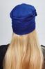 Rosalia Cornflower Blue Viscose Turban Double Cap Even After Chemotherapy