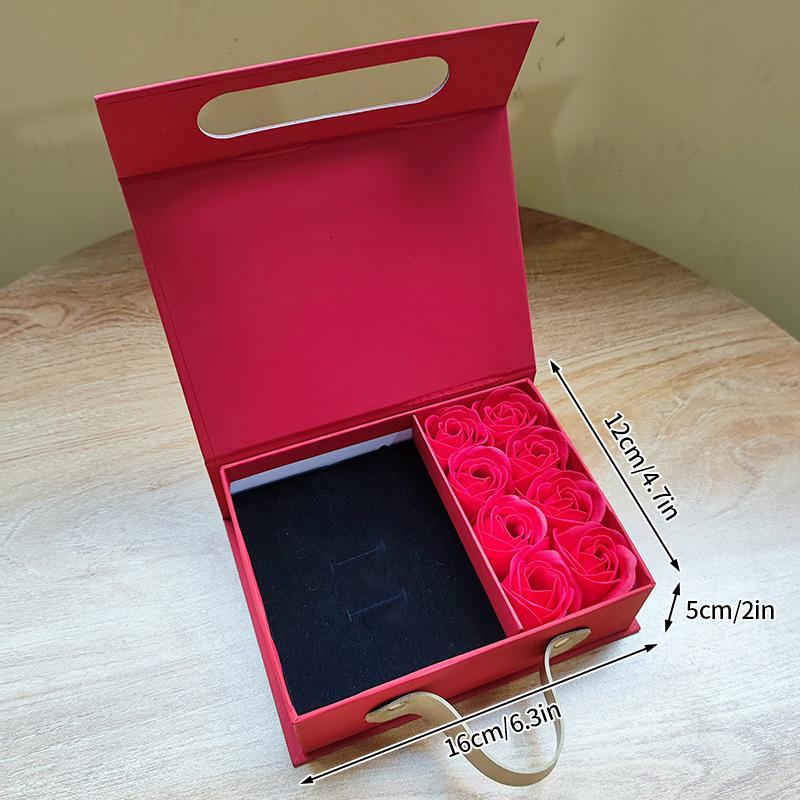 Eternal Rose Jewelry Box Exquisite Ring Necklace Packaging Display Box Couple Romantic Exchange Surprise Gift Boxes Wedding