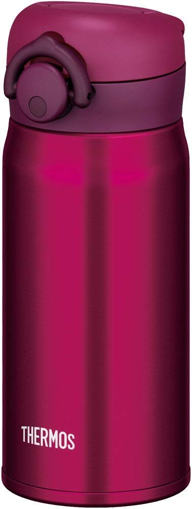 

Thermos Vacuum Insulated Portable Mug Open 350ml Wine Red WNR [One-touch Type] JNR-350