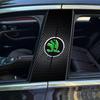 BAUO3 2Pcs Car Center Pillar Sticker Auto B Pillars Protective Film For Skoda Kamiq Kodiaq Karoq Yeti Octavia Fabia Rapid Vrs Superb