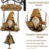 Handmade Bee Sunflower Gnome Rustic Garden Welcome Bell Decorative Hanging Doorbell for Farmhouse for Garden Fences Patios Front Porches