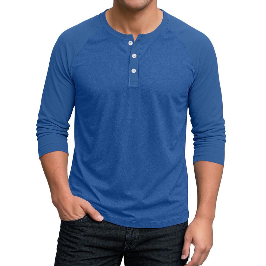 Men's Raglan Sleeve Three-quarter Sleeve Top