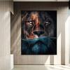 Modern Animal Canvas Painting Art Lion Posters Wild Animals Prints Wall Art Pictures for Living Home Decoration