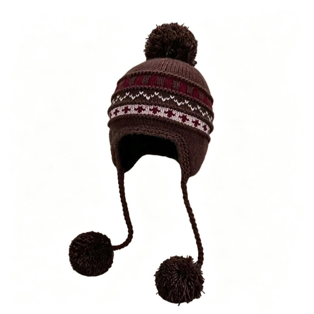 Ear Protection Knitted Woolen Hat Lightweight Cycling Cap New Earmuff Bonnet Hat Winter
