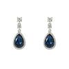 Colorful Rhinestone Water Drop Dangle Earrings – Elegant, Shiny, Versatile Accessories