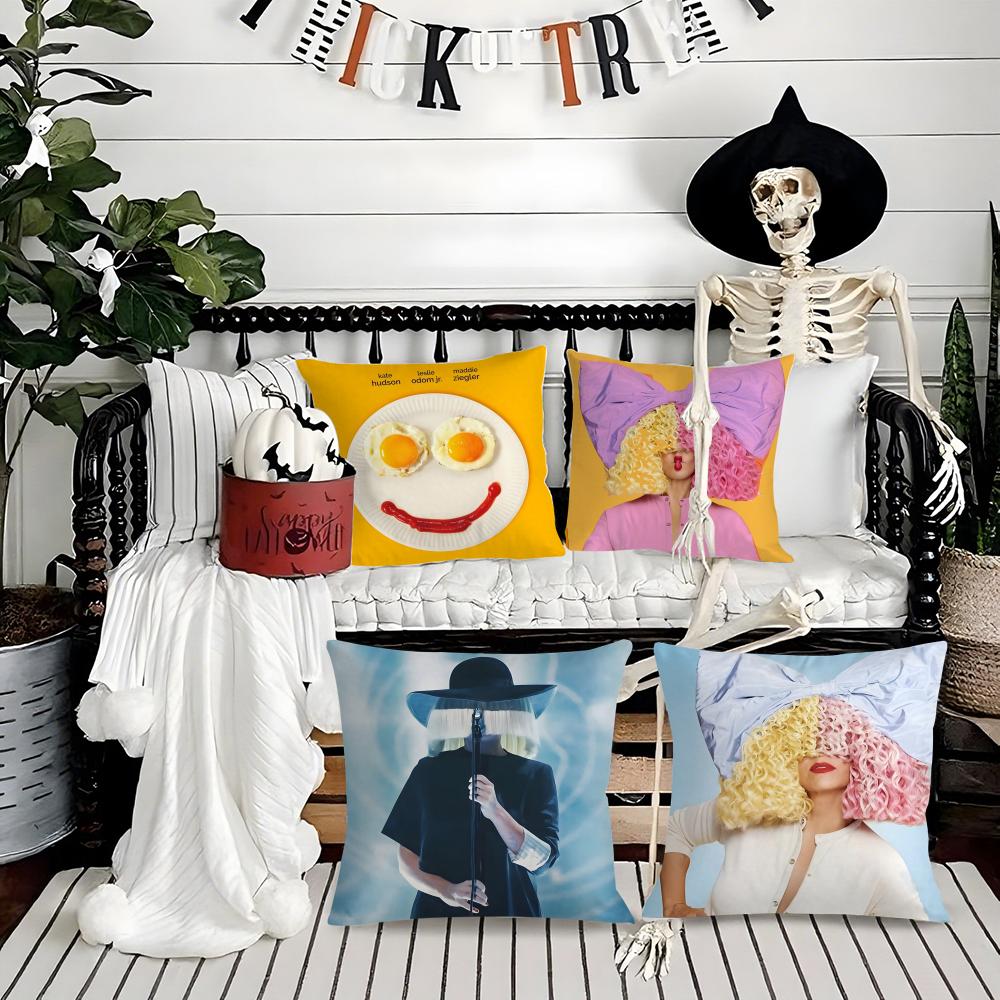 Singer S-Sia Crisp Band Pillow Case Silky Short Plush With Invisible Zipper Dustproof Sofa Cushion Cover
