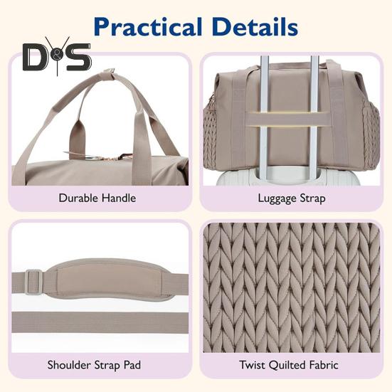 Mother Bag with Dual Handle Strap Large Capacity Multi Compartments Diaper Bag with Changing Pad Waterproof Organized Storage Bag for Baby Essentials