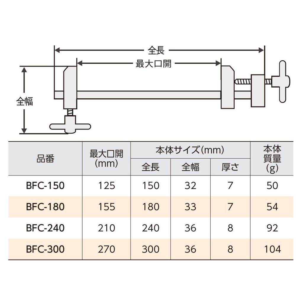 Niigata Seiki (SK) Japanese-made Brass Clamp 300mm BFC-300
