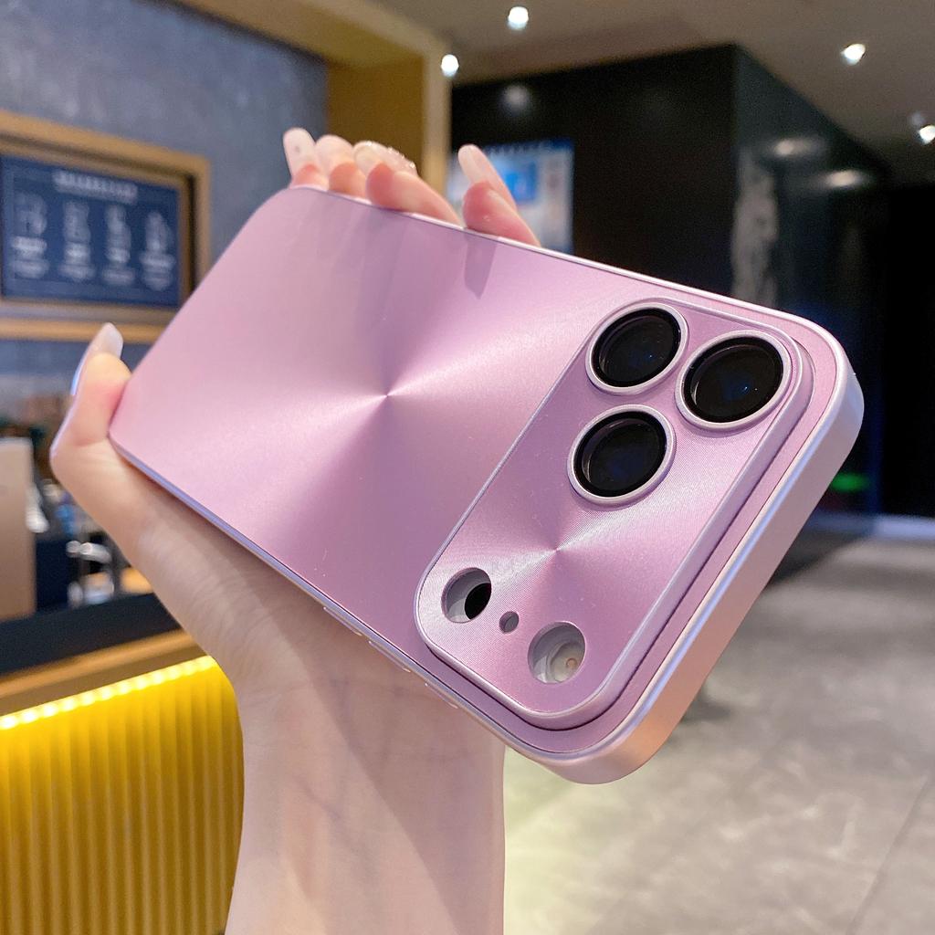 Laser Aurora CD Pattern Matte Case For iPhone 17 Air 16 15 14 13 12 11 Pro Max Plus Shockproof Glass Lens Bumper Phone Cover