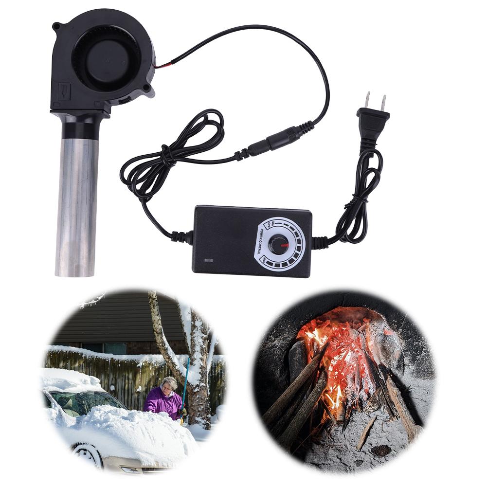 6000RPM BBQ Blower with Variable Speed Controller DC 12V Barbecue Fan BBQ Fan Air Blower BBQ Blower Fan BBQ Grill Cooking Blower