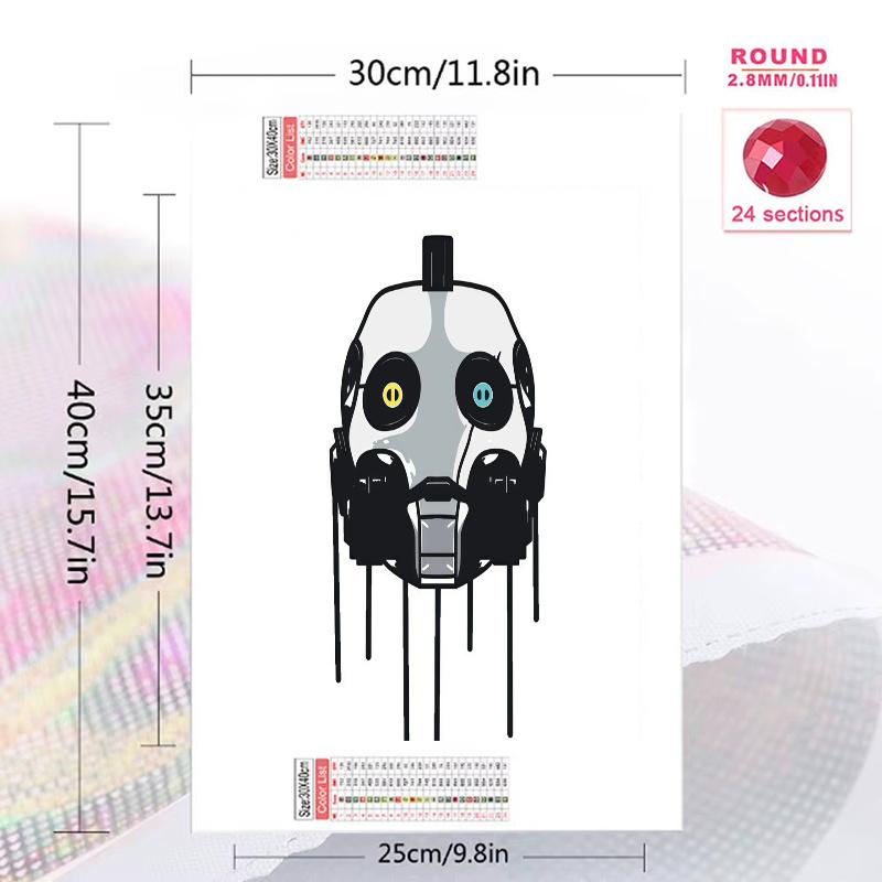 Love, Death & Robots 100% Round Full Drill 5D DIY Diamond Painting Embroidery Cross Stitch Rhinestone Décor