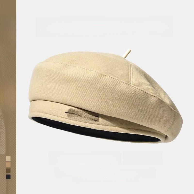 

Vintage Bear Cartoon Beret Hat For Women Fall Winter Warmth And Style