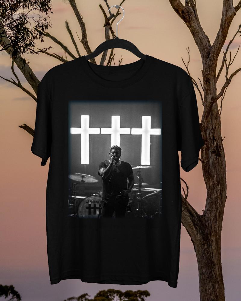Rare Collection Crosses Band Cotton Black All Men T-Shirt Unisex T-Shirt XXXL