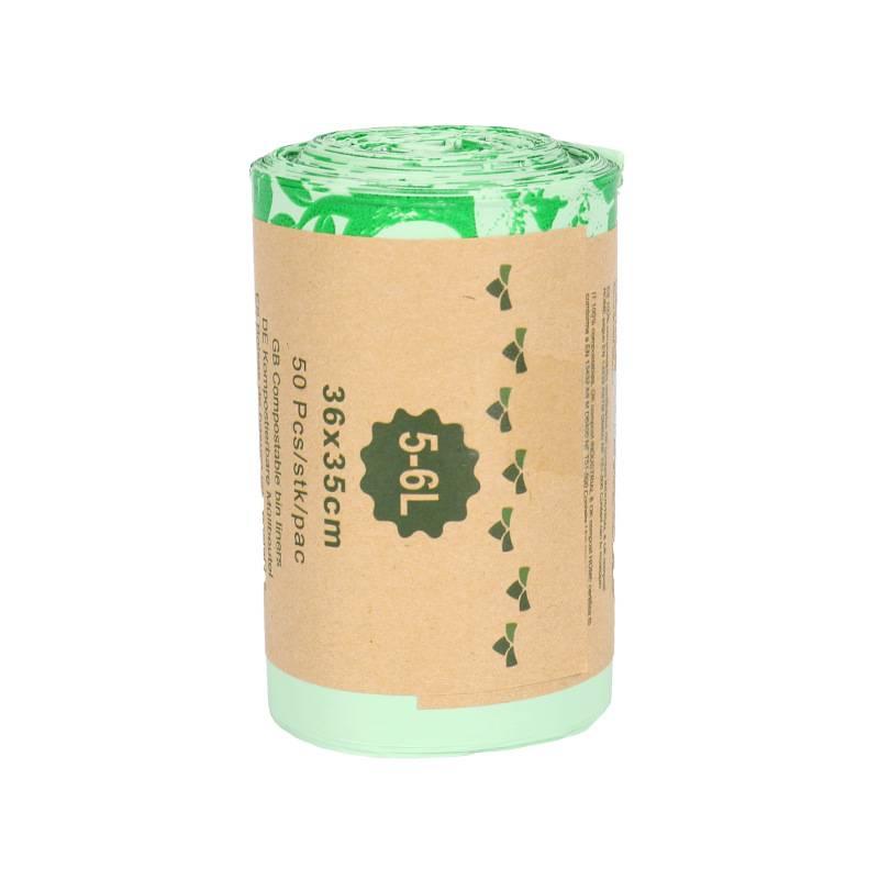 

Биоразлагаемые мусорные пакеты Прочные, герметичные, экологичные мешки для мусора Кухонный, для ванной комнаты, мешок для отходов для мусорного ведра 6 л/8 л/10 л/30 л