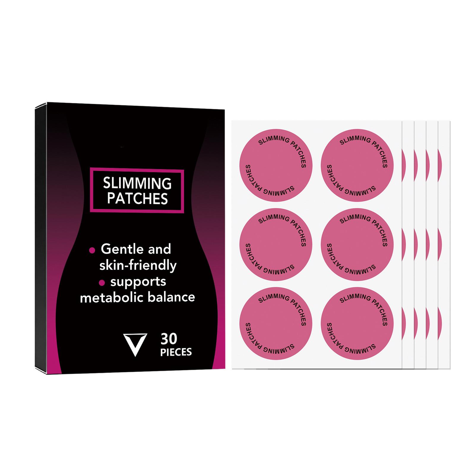 

Slimming Patches 30 Pieces Metabolic Support Adhesive Body Care Patches Gentle Skin-Friendly Formula for Daily Use One Size
