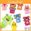 Kinder DIY Bastelset Vliesstoff Cartoon Tier Handpuppen Kindergarten Bastelspielzeug Set Charaktere)