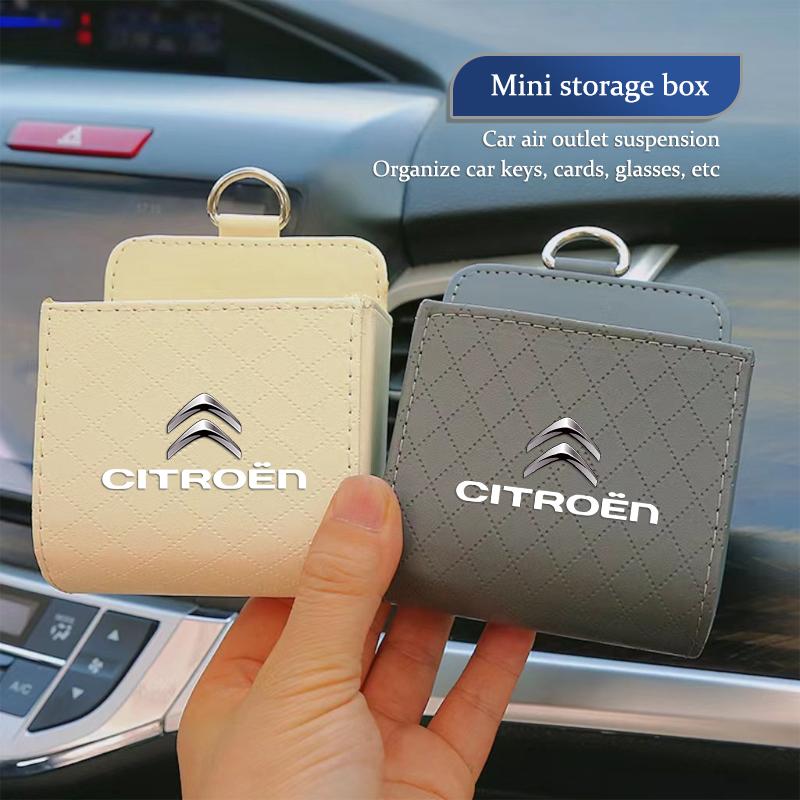 Citroen-wwwn-Car Phone Holder Air Vent Hanging Mini Storage Box For Citroen Celysee C6 C3 C5 C1 Aircross Picasso Cactus Berlingo Saxo Grand anm123